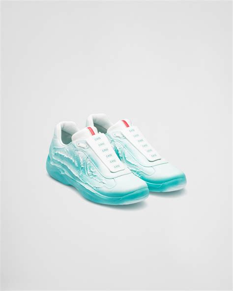 turquoise prada sneakers|More.